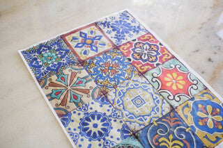 Colorful Tiles - Rice Decoupage Paper